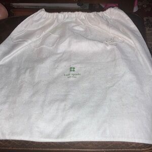 Kate Spade Vintage Large White Dust Bag 23Wx 21L